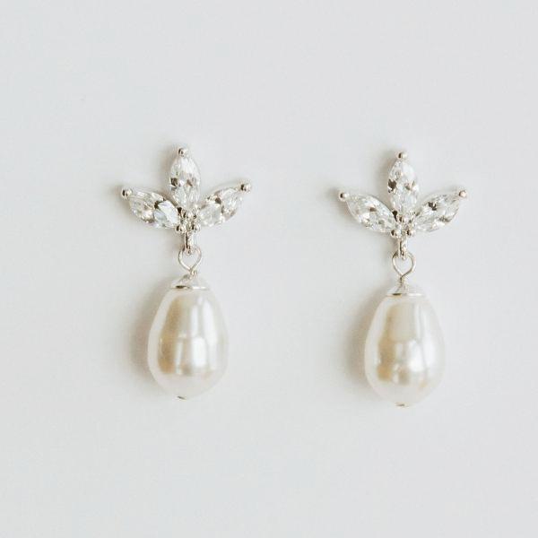 Donatella Freshwater Pearl and Crystal Earrings