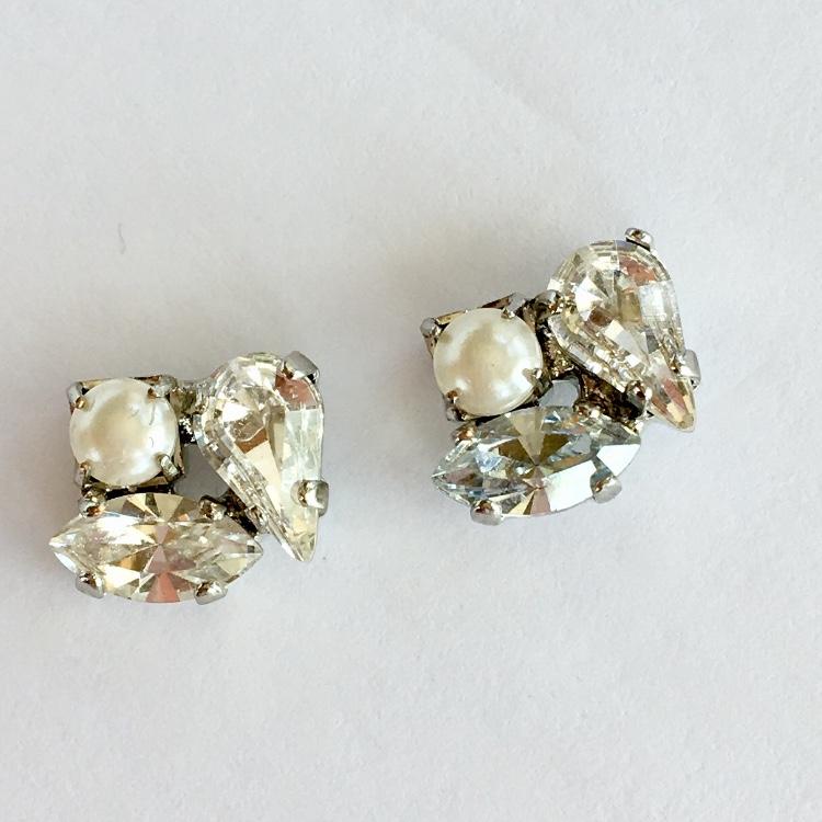 Emma Earring Swarovski Crystal Bridal Stud 